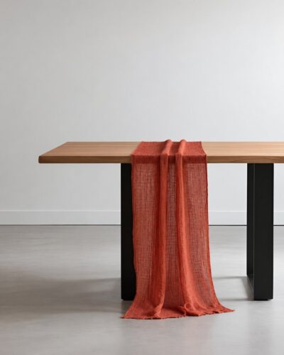 39ea49dfdbc4f5095c0a0b143223f798|  Bieżnik na stół 90×340 cm – rudy | krzeslaonline.pl